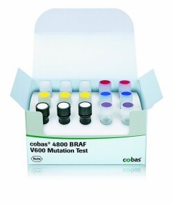 Kit for cobas 4800 BRAF mutation test needed to prescribe Zelboraf.