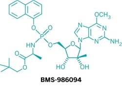 A structure of BMS drug candidate BMS-986094.