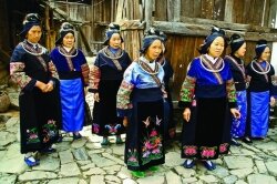  Indigenous people in Guizhou, China. 